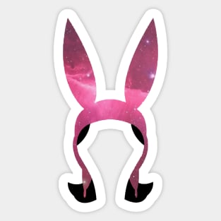 Cosmic Bunny Ears Sticker